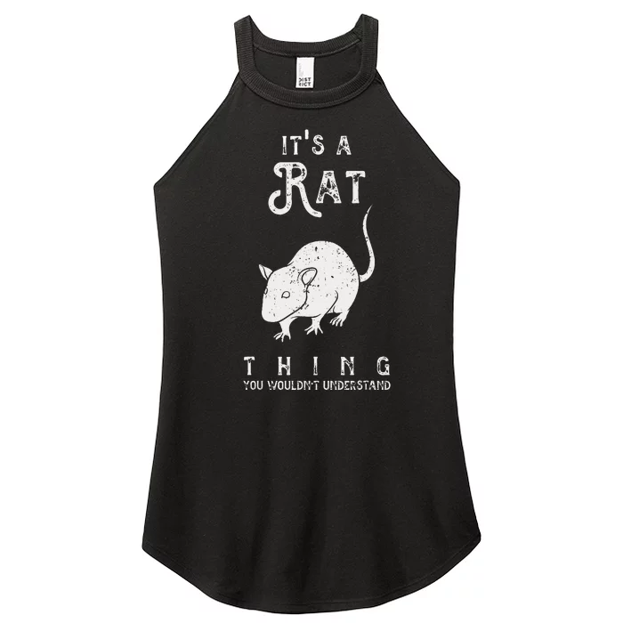 It's A Rat Thing Rat Funny Mouse Lover Cute Mice Women’s Perfect Tri Rocker Tank