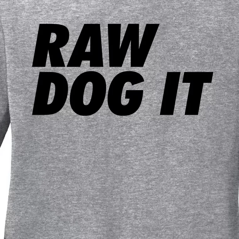 Israel Adesanya Raw Dog It Ladies Long Sleeve Shirt