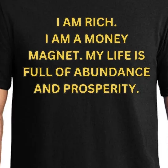 I Am Rich I Am A Money Magnet Pajama Set