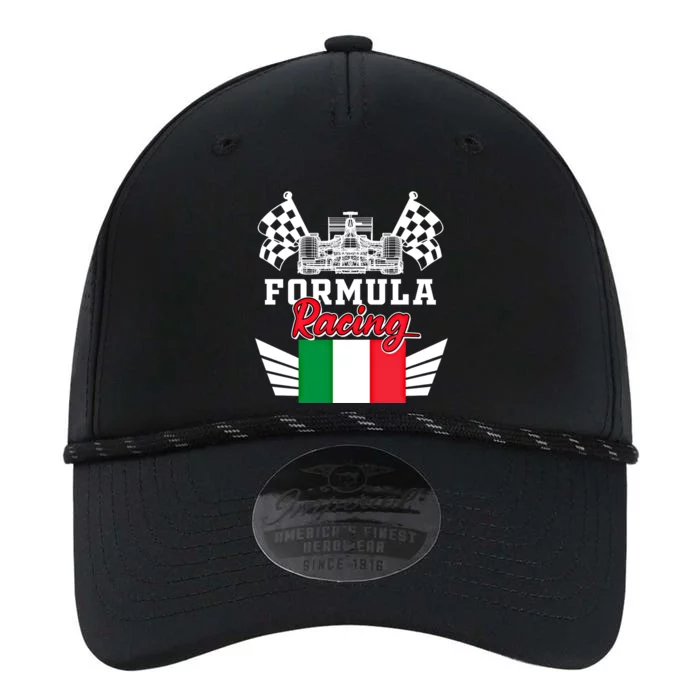 Italian Auto Race Italy Flag Formula Racing Car Blueprint Meaningful Gift Performance The Dyno Cap