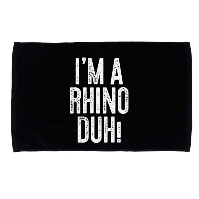 I'm A Rhino Duh! Costume Microfiber Hand Towel