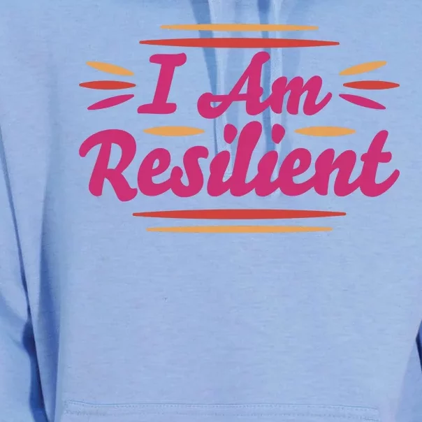 I Am Resilient Quote Unisex Surf Hoodie