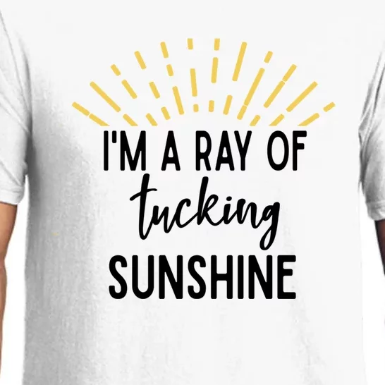 I'm A Ray Of Tucking Sunshine Sun Cute Funny Sayings Class Gift Pajama Set