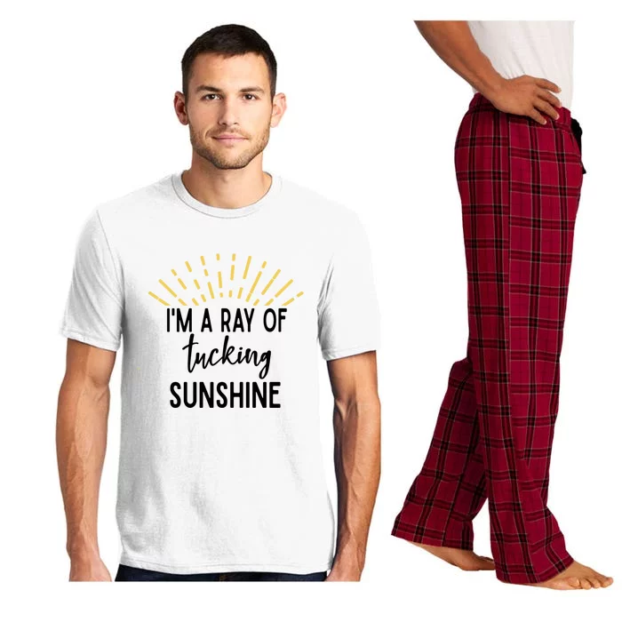 I'm A Ray Of Tucking Sunshine Sun Cute Funny Sayings Class Gift Pajama Set