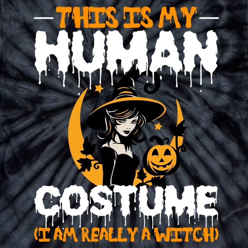 I Am Really A Witch Halloween Tie-Dye T-Shirt