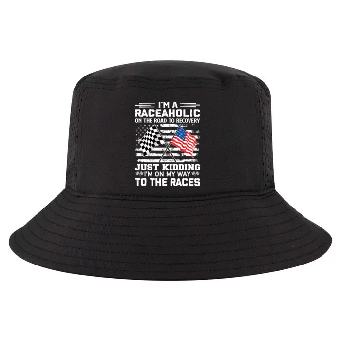 IM A Raceaholic On The Road To Recovery Kidding Cool Comfort Performance Bucket Hat