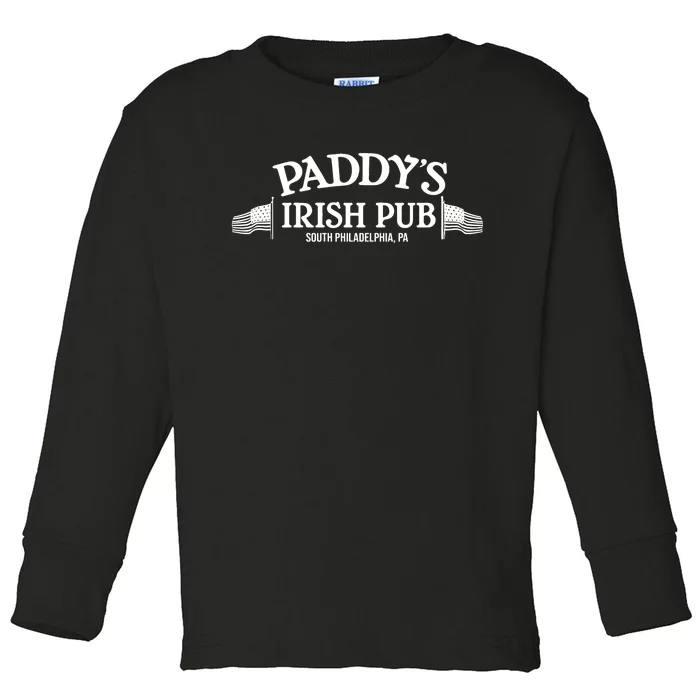 Its Always Sunny In Philadelphia Paddys Pub Logo Toddler Long Sleeve Shirt