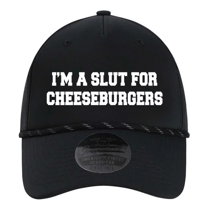 I'm A Slut For Cheeseburgers Funny Sarcastic Adult Humor Performance The Dyno Cap