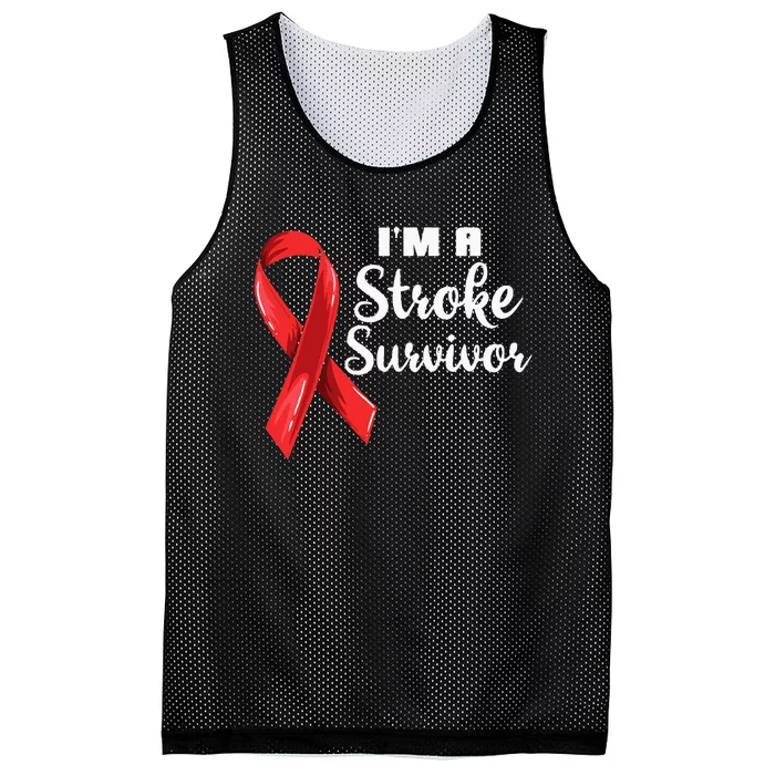 Im A Stroke Survivor Stroke Awareness Mesh Reversible Basketball Jersey Tank