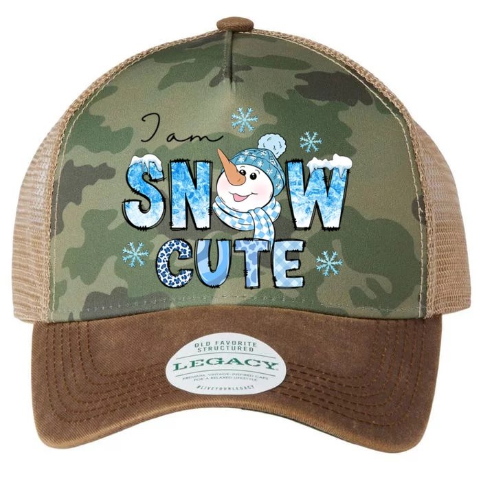 I Am Snow Cute Snow Funny Gift Legacy Tie Dye Trucker Hat