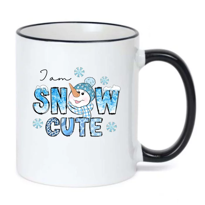 I Am Snow Cute Snow Funny Gift Black Color Changing Mug