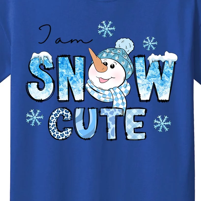 I Am Snow Cute Snow Funny Gift Kids T-Shirt