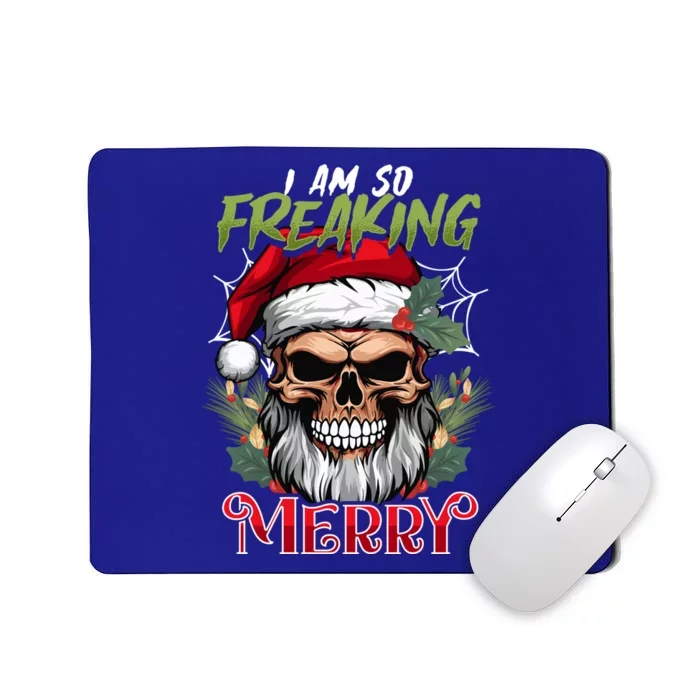 I Am So Freaking Merry Halloween Christmas Mashup Gift Mousepad