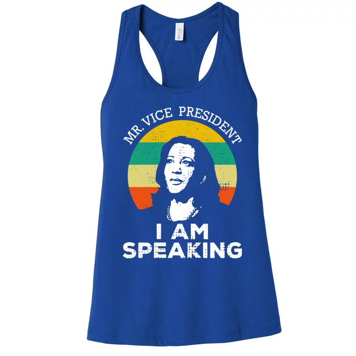 I Am Speaking Kamala Harris Gift Women's Racerback Tank