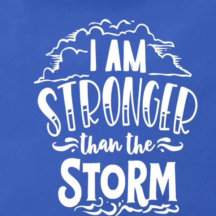 I Am Stronger Than The Storm God Motivation Faith Gift Zip Tote Bag