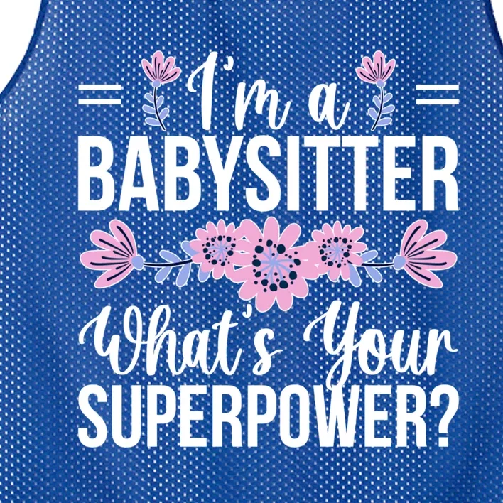 I'm A Sitter Appreciation Sitting Sitters Great Gift Mesh Reversible Basketball Jersey Tank