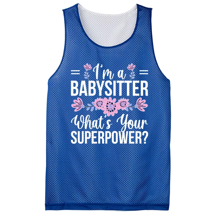 I'm A Sitter Appreciation Sitting Sitters Great Gift Mesh Reversible Basketball Jersey Tank