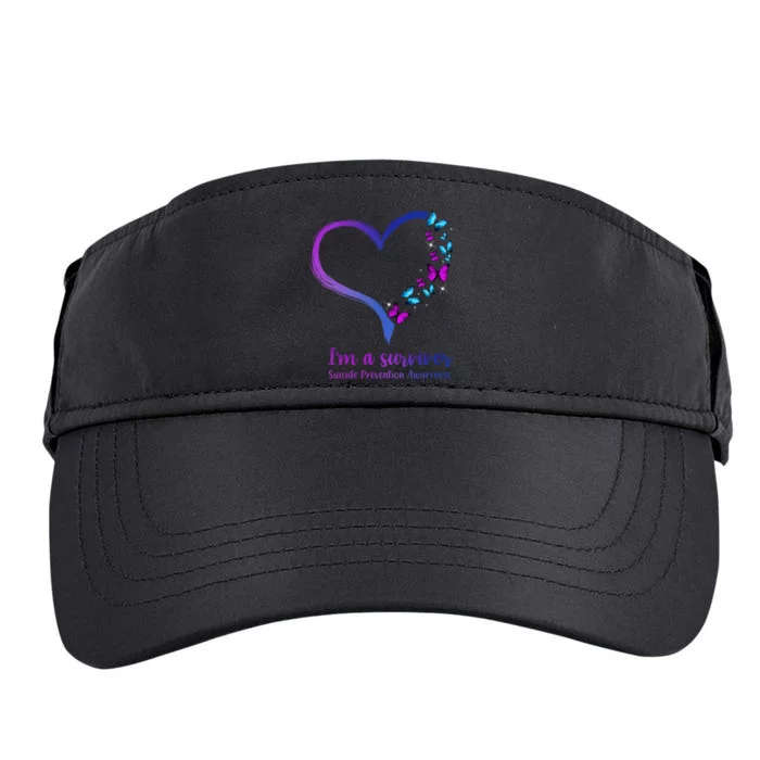 I'm A Survivor Suicide Prevention Awareness Adult Drive Performance Visor