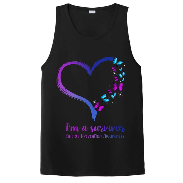 I'm A Survivor Suicide Prevention Awareness Performance Tank