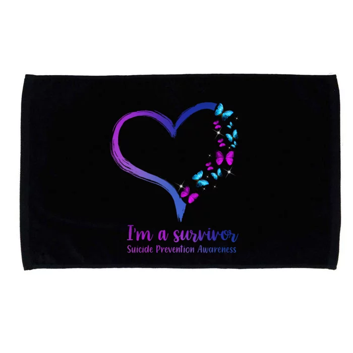 I'm A Survivor Suicide Prevention Awareness Microfiber Hand Towel