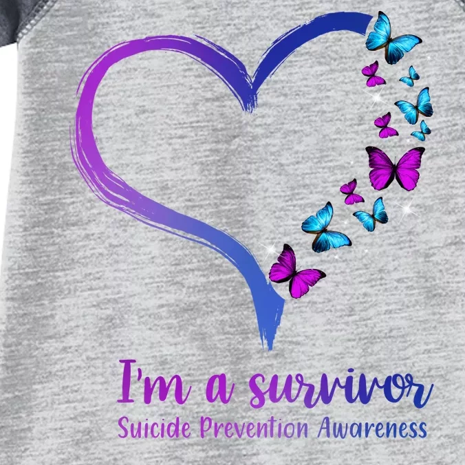 I'm A Survivor Suicide Prevention Awareness Infant Baby Jersey Bodysuit