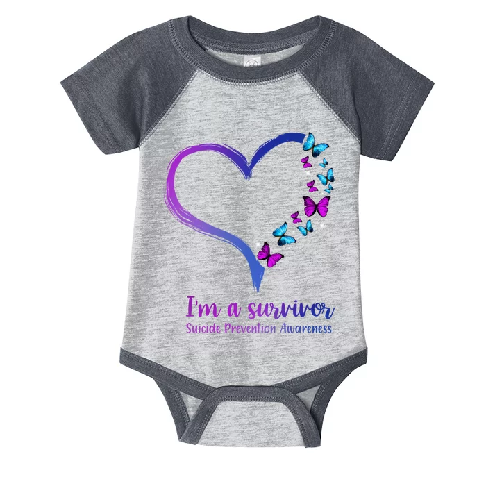 I'm A Survivor Suicide Prevention Awareness Infant Baby Jersey Bodysuit