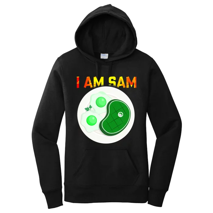 I Am Sam Clothes For Fried Green Ham And Eggs Days Women's Pullover Hoodie