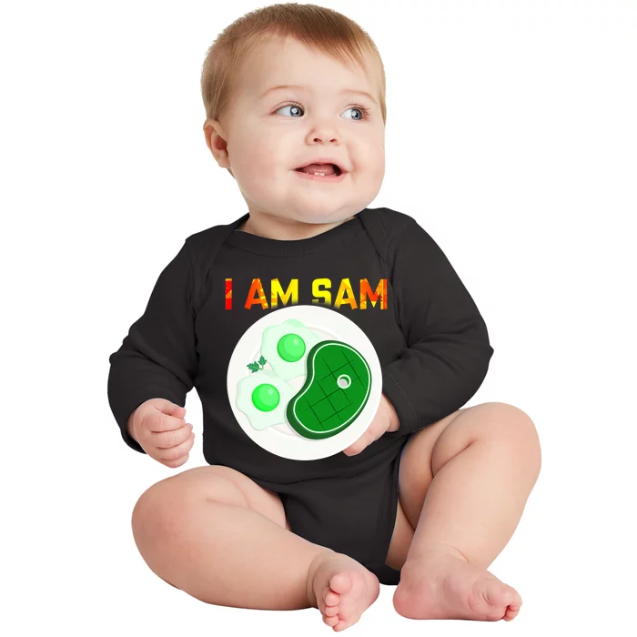 I Am Sam Clothes For Fried Green Ham And Eggs Days Baby Long Sleeve Bodysuit