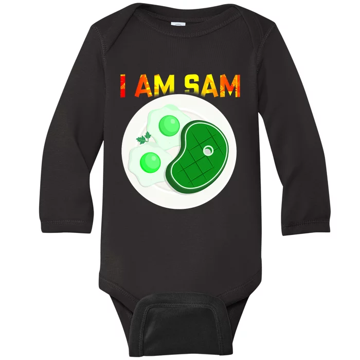 I Am Sam Clothes For Fried Green Ham And Eggs Days Baby Long Sleeve Bodysuit