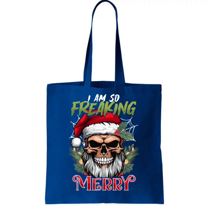 I Am So Freaking Merry Halloween Christmas Mashup Gift Tote Bag