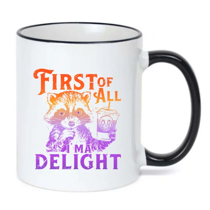 I Am So Feral First Of All I Am A Delight Halloween Racoon Black Color Changing Mug