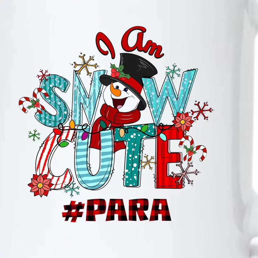 I Am Snow Cute Christmas Snow Funny Para Gift Black Color Changing Mug