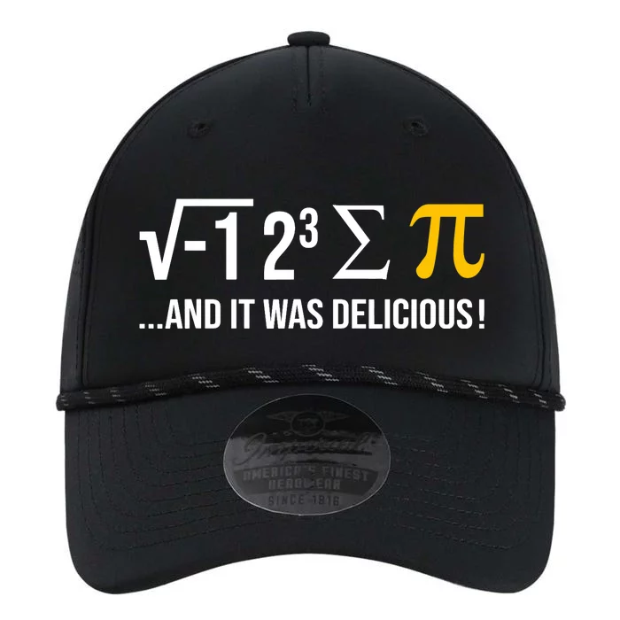 I Ate Some Pie And It Was Delicious Funny Pi Day Math Pun Performance The Dyno Cap