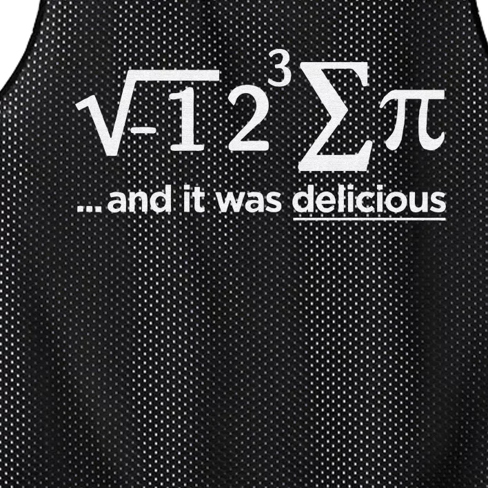 I Ate Some Pie and It was Delicious Funny Math Mesh Reversible Basketball Jersey Tank