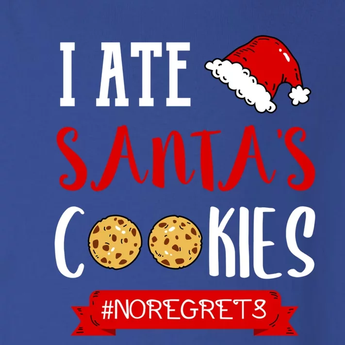 I Ate Santa's Cookies Funny Christmas Outfits Cute Gift Toddler Long Sleeve Shirt