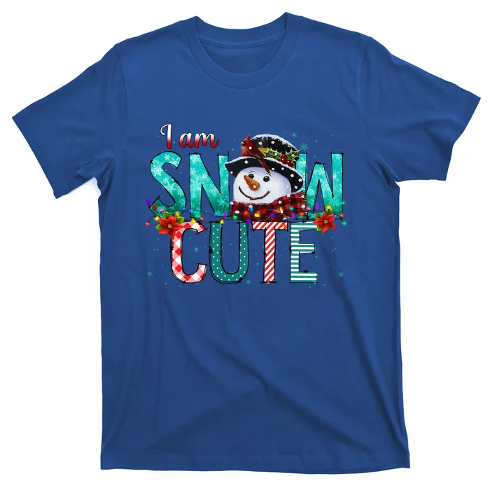 I Am Snow Cute Merry Christmas Snow Winter Outfit Pajama Gift T-Shirt