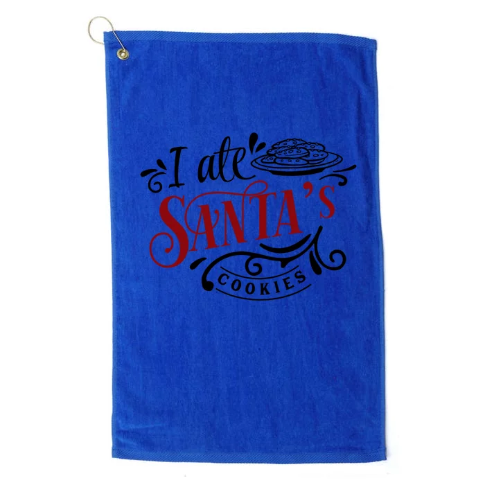 I Ate Santa's Cookies Gift Platinum Collection Golf Towel