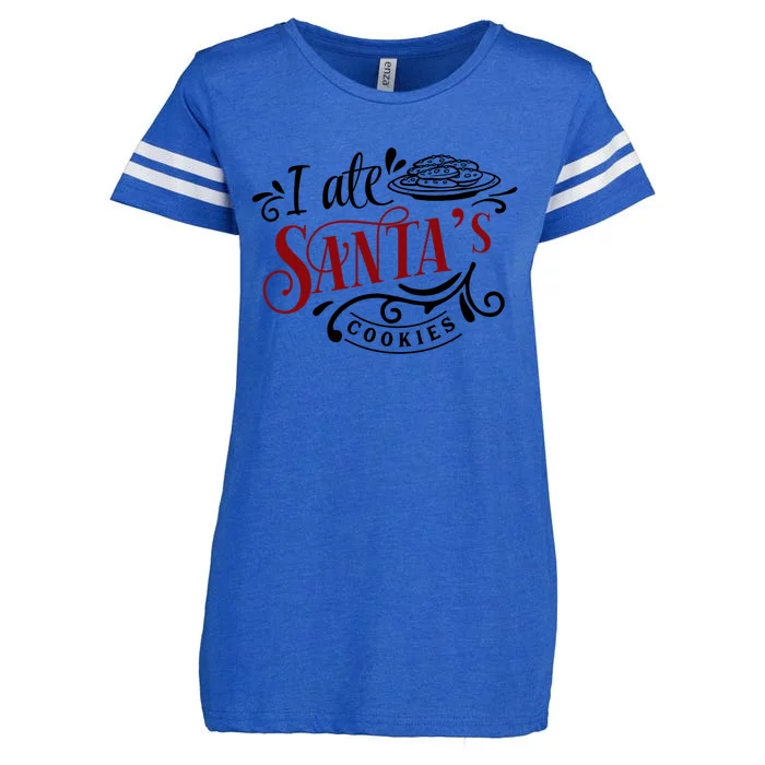 I Ate Santa's Cookies Gift Enza Ladies Jersey Football T-Shirt