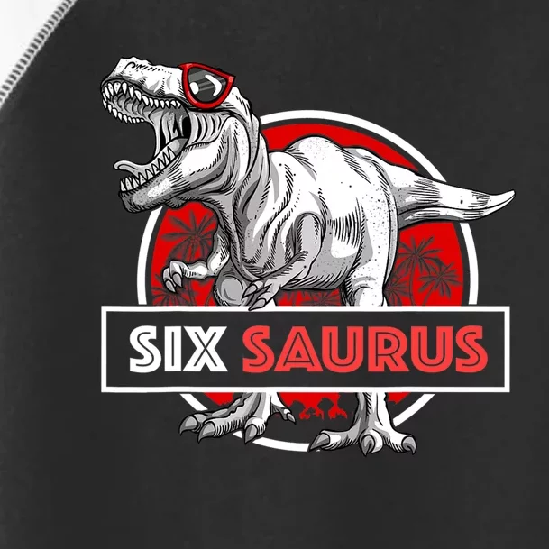 I Am Six Saurus 6 Yrs Old T Rex For 6th Birthday Gift Toddler Fine Jersey T-Shirt