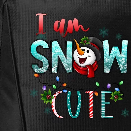 I Am Snow Cute Gift Merry Christmas Snow Western Winter Gift City Backpack