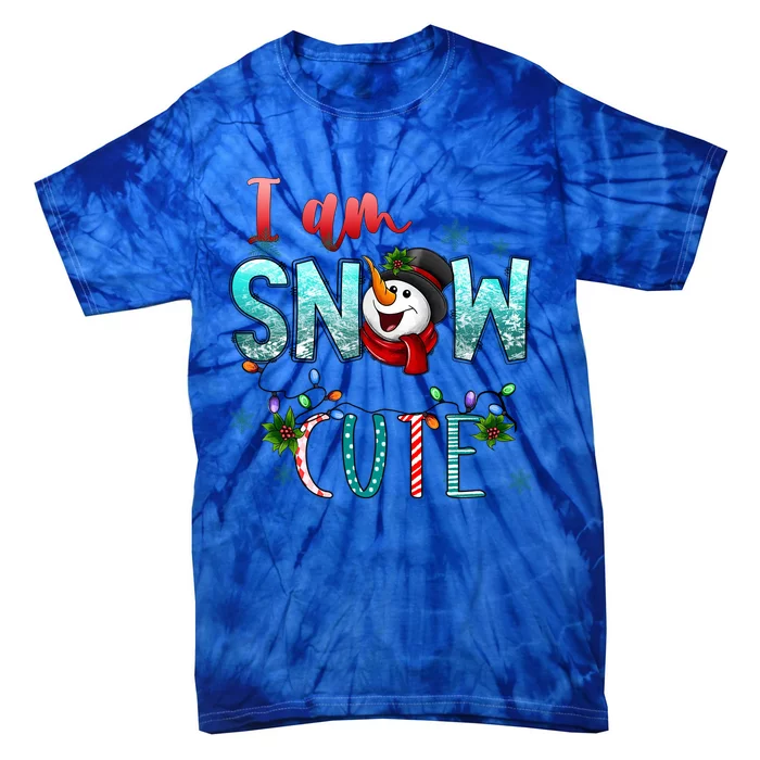 I Am Snow Cute Gift Merry Christmas Snow Western Winter Gift Tie-Dye T-Shirt