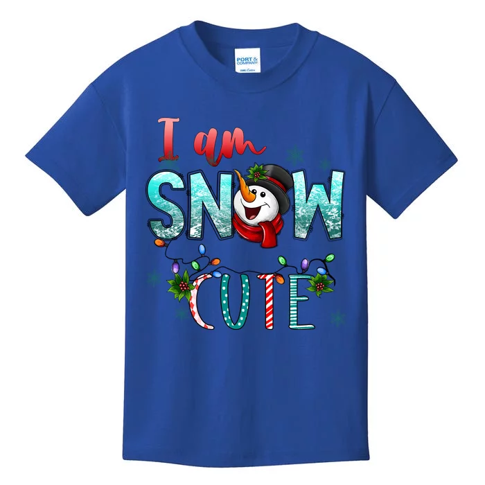 I Am Snow Cute Gift Merry Christmas Snow Western Winter Gift Kids T-Shirt