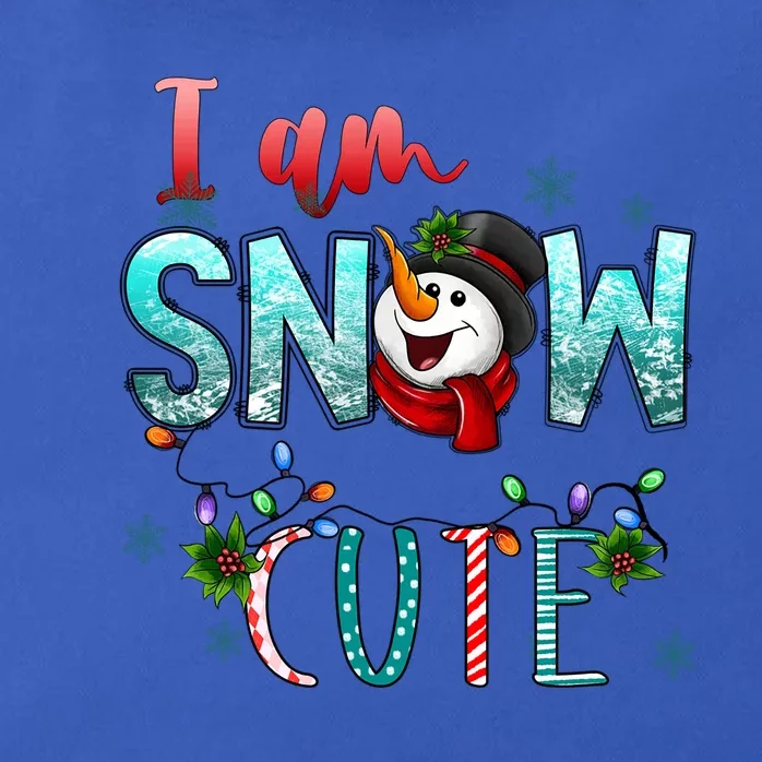 I Am Snow Cute Gift Merry Christmas Snow Western Winter Gift Zip Tote Bag