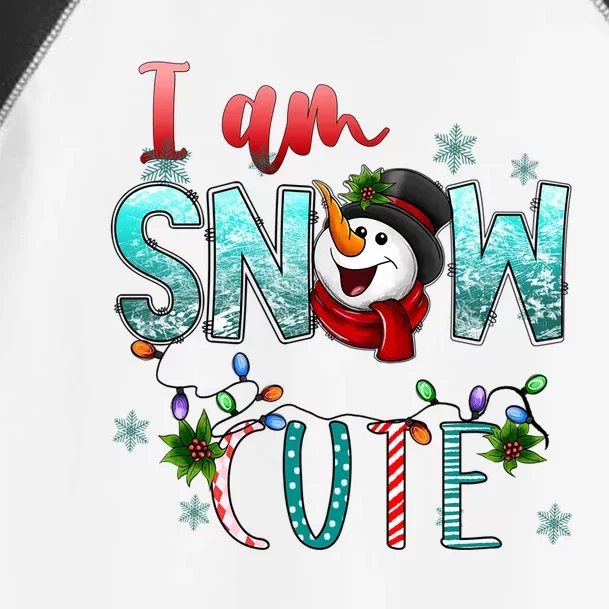 I Am Snow Cute Gift Merry Christmas Snow Western Winter Gift Toddler Fine Jersey T-Shirt