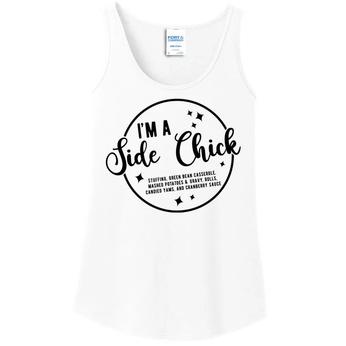 IM A Side Chick Funny Thanksgiving Food Ladies Essential Tank