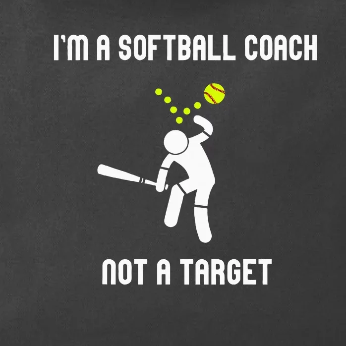 IM A Softball Coach Not A Target Zip Tote Bag