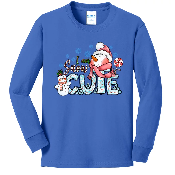 I Am Snow Cute Snow Christmas Xmas Funny Gift Gift Kids Long Sleeve Shirt