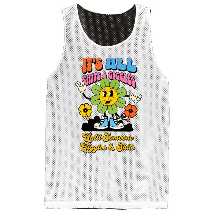 Its All Shits And Giggles Funny Adult Humor Friend Meme Gift Tank Top Mesh Reversible Basketball Jersey Tank