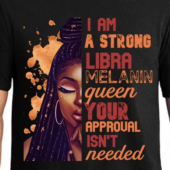 I Am Strong Libra Queen Birthday Zodiac Dreadlocks Gift Pajama Set