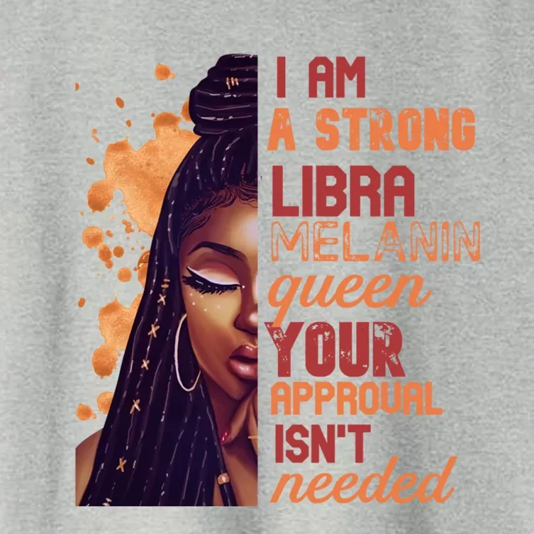 I Am Strong Libra Queen Birthday Zodiac Dreadlocks Gift Women's Crop Top Tee